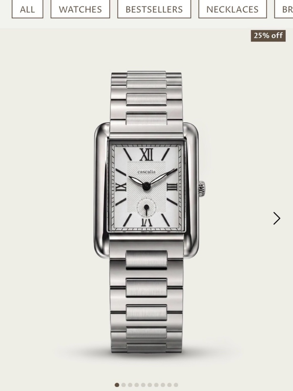 Stainless Steel Men’s Bracelet Watch by Cascalia - Picture 3 of 8
